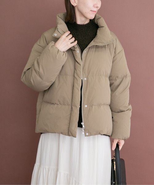 ITEMS URBANRESEARCH（アイテムズ アーバンリサーチ）の「フレンチダウン（ダウンジャケット/コート・レディース・ベージュ系その他/ブラック・FREE）」の2枚目の写真