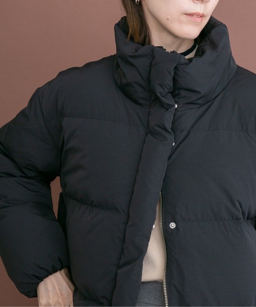 ITEMS URBANRESEARCH（アイテムズ アーバンリサーチ）の「フレンチダウン（ダウンジャケット/コート・レディース・ベージュ系その他/ブラック・FREE）」の9枚目の写真