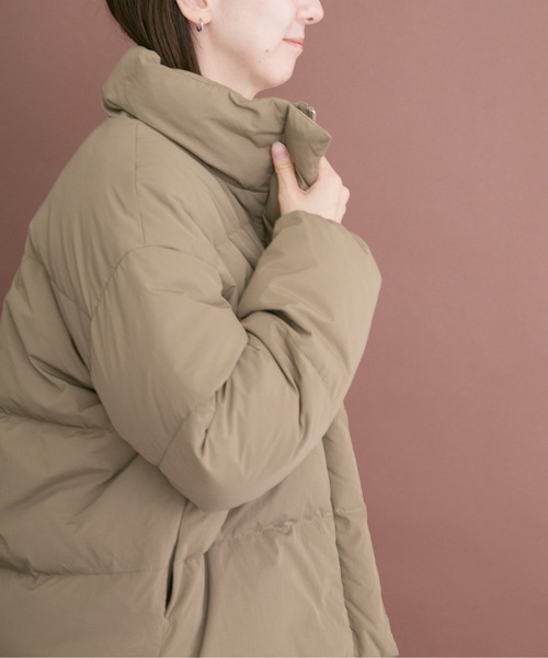 ITEMS URBANRESEARCH（アイテムズ アーバンリサーチ）の「フレンチダウン（ダウンジャケット/コート・レディース・ベージュ系その他/ブラック・FREE）」の11枚目の写真