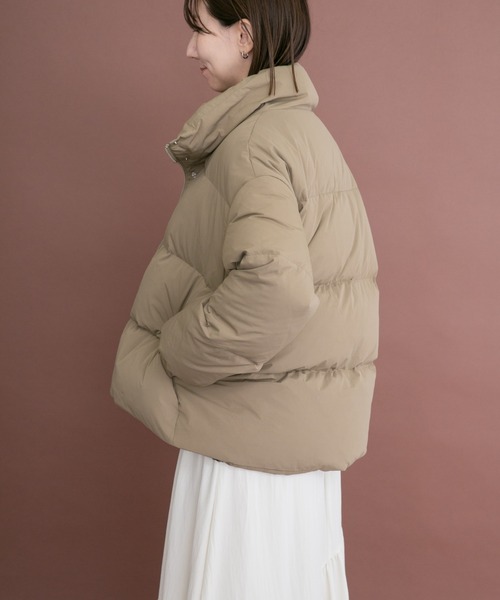 ITEMS URBANRESEARCH（アイテムズ アーバンリサーチ）の「フレンチダウン（ダウンジャケット/コート・レディース・ベージュ系その他/ブラック・FREE）」の13枚目の写真