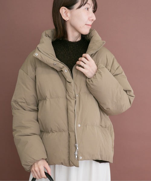 ITEMS URBANRESEARCH（アイテムズ アーバンリサーチ）の「フレンチダウン（ダウンジャケット/コート・レディース・ベージュ系その他/ブラック・FREE）」の14枚目の写真