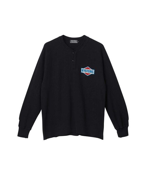 HYSTERIC GLAMOUR(ヒステリックグラマー)の「DIAMOND LOGO ヘンリーネックスウェット(スウェット・メンズ・レッド/ブラック/ホワイト・LARGE/X-LARGE/MEDIUM/SMALL)」の2枚目の写真
