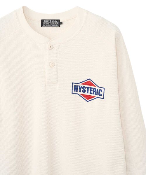 HYSTERIC GLAMOUR(ヒステリックグラマー)の「DIAMOND LOGO ヘンリーネックスウェット(スウェット・メンズ・レッド/ブラック/ホワイト・LARGE/X-LARGE/MEDIUM/SMALL)」の5枚目の写真