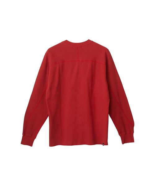HYSTERIC GLAMOUR(ヒステリックグラマー)の「DIAMOND LOGO ヘンリーネックスウェット(スウェット・メンズ・レッド/ブラック/ホワイト・LARGE/X-LARGE/MEDIUM/SMALL)」の6枚目の写真