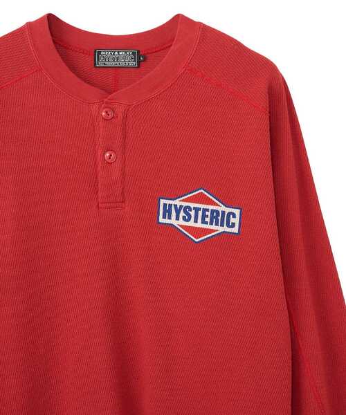 HYSTERIC GLAMOUR(ヒステリックグラマー)の「DIAMOND LOGO ヘンリーネックスウェット(スウェット・メンズ・レッド/ブラック/ホワイト・LARGE/X-LARGE/MEDIUM/SMALL)」の7枚目の写真