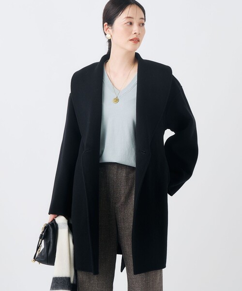 NOLLEY’S（ノーリーズ）の「リバーコート（ダッフルコート・レディース・オフホワイト/ブラック/ブラウン・38）」の15枚目の写真