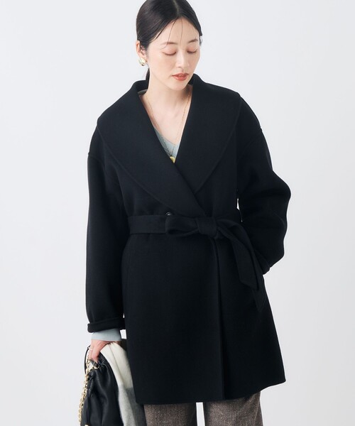 NOLLEY’S（ノーリーズ）の「リバーコート（ダッフルコート・レディース・オフホワイト/ブラック/ブラウン・38）」の22枚目の写真