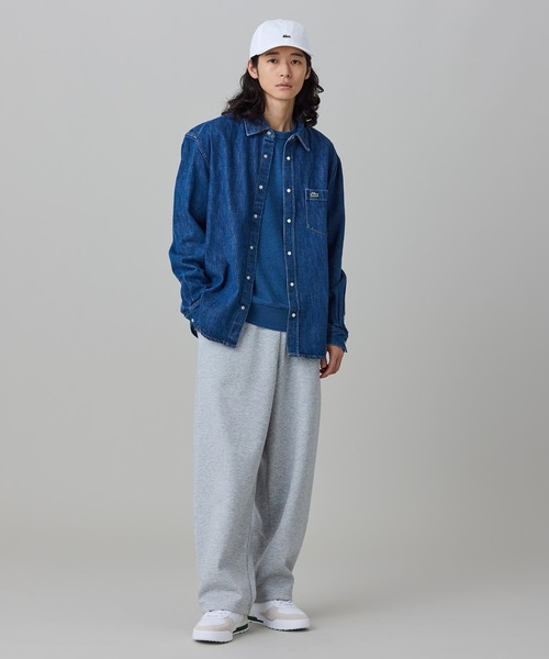 LACOSTE(ラコステ)の「パール調スナップボタン デニムシャツ(シャツ/ブラウス・メンズ・ブルー/ダークネイビー・38/40/39/41)」の15枚目の写真