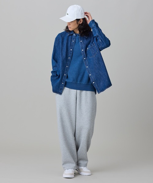 LACOSTE(ラコステ)の「パール調スナップボタン デニムシャツ(シャツ/ブラウス・メンズ・ブルー/ダークネイビー・38/40/39/41)」の16枚目の写真