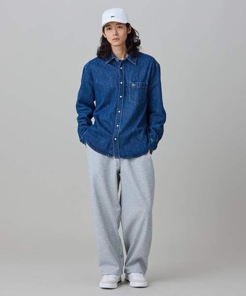 LACOSTE(ラコステ)の「パール調スナップボタン デニムシャツ(シャツ/ブラウス・メンズ・ブルー/ダークネイビー・38/40/39/41)」の19枚目の写真