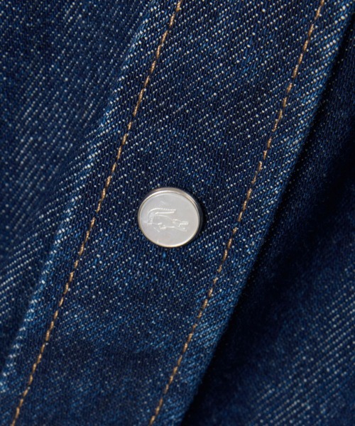 LACOSTE(ラコステ)の「パール調スナップボタン デニムシャツ(シャツ/ブラウス・メンズ・ブルー/ダークネイビー・38/40/39/41)」の21枚目の写真