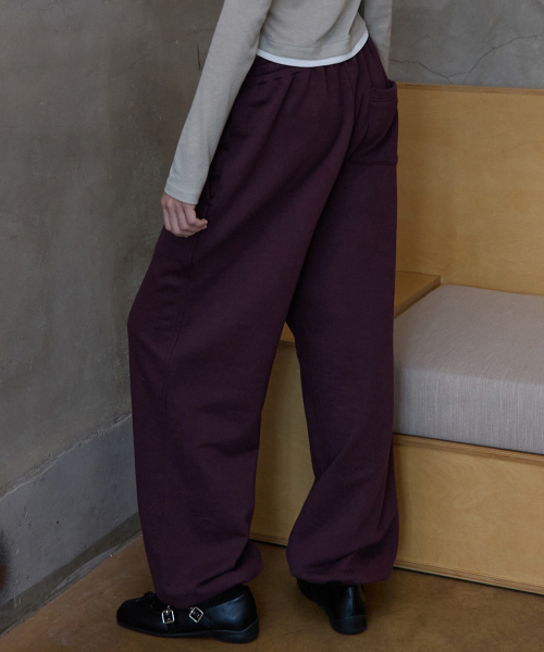 RENSE(レンセ)の「RS String Wide Sweat Pants Purple(スウェットパンツ・レディース・その他・FREE)」の2枚目の写真