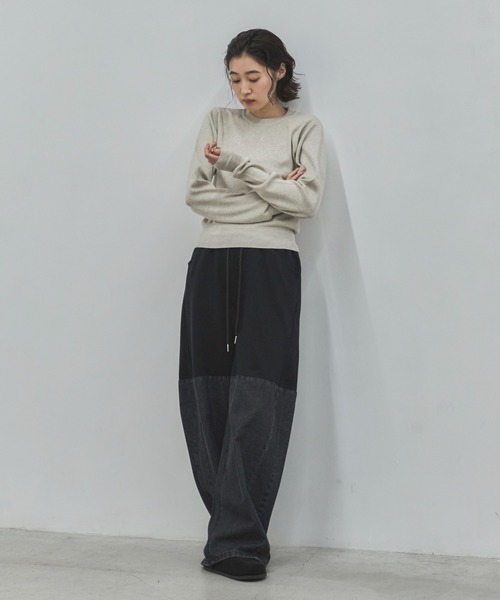 feepur(フェピュール)の「【ハンドウォッシャブル】ベーシッククルーニット(ニット/セーター・レディース・アイボリー/チャコールグレー/ブラック・MEDIUM)」の9枚目の写真