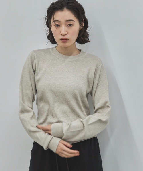 feepur(フェピュール)の「【ハンドウォッシャブル】ベーシッククルーニット(ニット/セーター・レディース・アイボリー/チャコールグレー/ブラック・MEDIUM)」の11枚目の写真