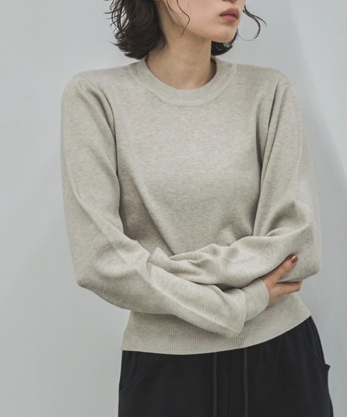 feepur(フェピュール)の「【ハンドウォッシャブル】ベーシッククルーニット(ニット/セーター・レディース・アイボリー/チャコールグレー/ブラック・MEDIUM)」の10枚目の写真