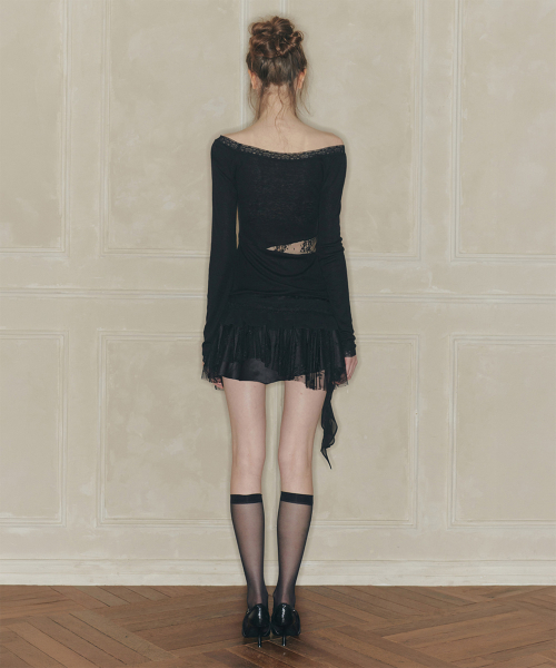 PAIN OR PLEASURE(ペインオアプレジャー)の「SWAN SKIRT black(スカート・レディース・その他・SMALL/MEDIUM)」の3枚目の写真