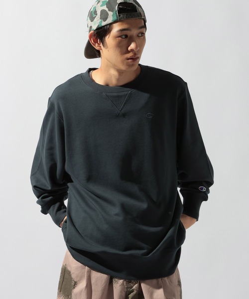 Champion(チャンピオン)の「【Champion(チャンピオン)】別注 NATOKii(ネイトゥーキー)クルースウェット(スウェット・メンズ・ネイビー/グレー/レッド・MEDIUM/LARGE)」の10枚目の写真