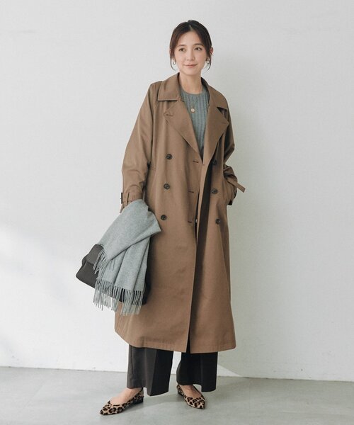 RIVE DROITE(リヴドロワ)の「【A・MONN】ファー付きオープンカラーコート(秋服/冬服/オフィスカジュアル)(その他アウター・レディース・ブラウン/ベージュ・FREE)」の12枚目の写真