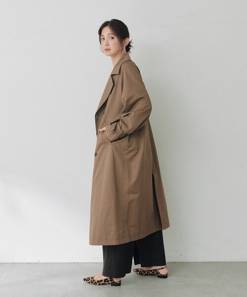 RIVE DROITE(リヴドロワ)の「【A・MONN】ファー付きオープンカラーコート(秋服/冬服/オフィスカジュアル)(その他アウター・レディース・ブラウン/ベージュ・FREE)」の13枚目の写真