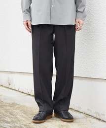 〈撥水/手洗い可能〉CALNAVA(R) 2タック セミワイド テーパード イージーパンツ◆