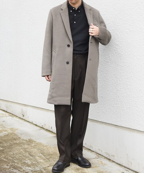 SHIPS any(シップス エニィ)の「〈撥水/手洗い可能〉CALNAVA(R) 2タック セミワイド テーパード イージーパンツ◆(スラックス・メンズ・ブラウン/チャコールグレー/ネイビー・MEDIUM/LARGE/SMALL/X-LARGE)」の9枚目の写真