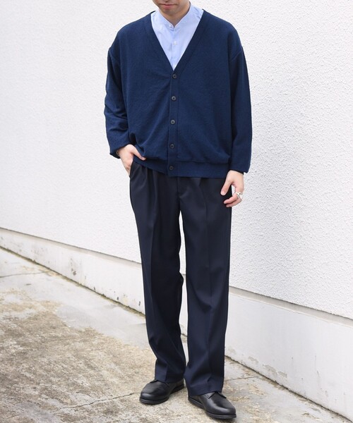 SHIPS any(シップス エニィ)の「〈撥水/手洗い可能〉CALNAVA(R) 2タック セミワイド テーパード イージーパンツ◆(スラックス・メンズ・ブラウン/チャコールグレー/ネイビー・MEDIUM/LARGE/SMALL/X-LARGE)」の15枚目の写真