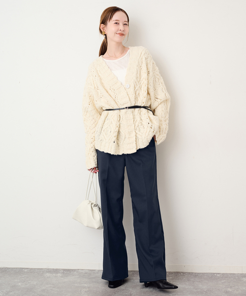 Wrangler(ラングラー)の「Wrangler/ラングラー SLOBE別注 ワイドランチャー 【洗濯機使用可能】(スラックス・レディース・ネイビー/ブラック/ブラウン・40/36/38)」の16枚目の写真