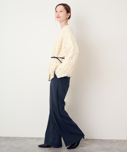 Wrangler(ラングラー)の「Wrangler/ラングラー SLOBE別注 ワイドランチャー 【洗濯機使用可能】(スラックス・レディース・ネイビー/ブラック/ブラウン・40/36/38)」の18枚目の写真