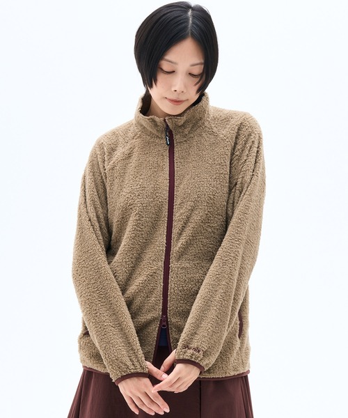phenix outdoor(フェニックスアウトドア)の「phenix outdoor(フェニックスアウトドア)NIMBLE FLEECE JACKET / ニンブルフリースジャケット(スウェット・レディース・アイボリー/ベージュ/ブラック・L/M)」の3枚目の写真