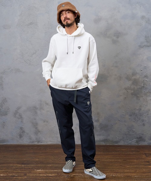 No Rain No Rainbow(ノーレインノーレインボー)の「mp15422- heartbeat print climb pants クライムパンツ(NR26W-17)(その他パンツ・メンズ・ネイビー/ブラック×ホワイト/ブラック×ピンク・L/S/M)」の7枚目の写真
