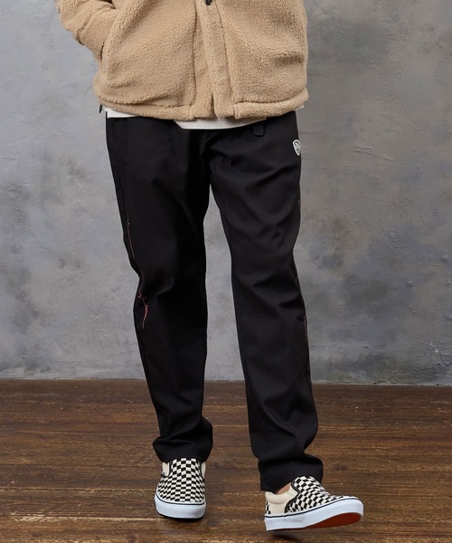 No Rain No Rainbow(ノーレインノーレインボー)の「mp15422- heartbeat print climb pants クライムパンツ(NR26W-17)(その他パンツ・メンズ・ネイビー/ブラック×ホワイト/ブラック×ピンク・L/S/M)」の15枚目の写真