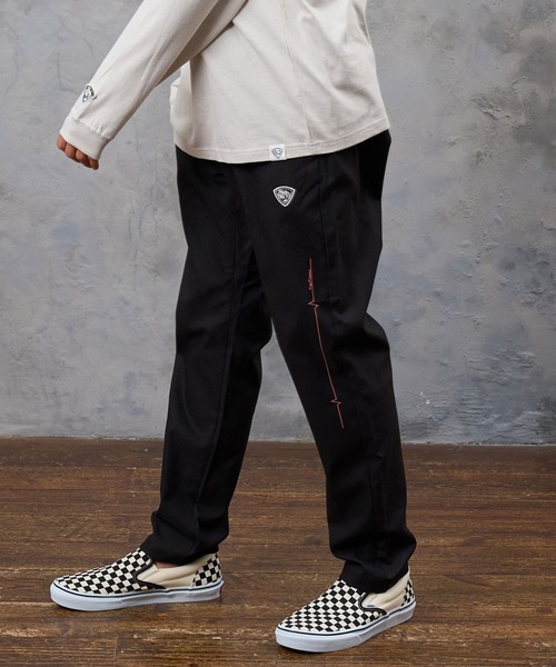 No Rain No Rainbow(ノーレインノーレインボー)の「mp15422- heartbeat print climb pants クライムパンツ(NR26W-17)(その他パンツ・メンズ・ネイビー/ブラック×ホワイト/ブラック×ピンク・L/S/M)」の16枚目の写真