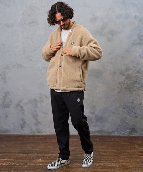 No Rain No Rainbow(ノーレインノーレインボー)の「mp15422- heartbeat print climb pants クライムパンツ(NR26W-17)(その他パンツ・メンズ・ネイビー/ブラック×ホワイト/ブラック×ピンク・L/S/M)」の17枚目の写真