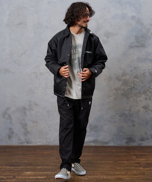 No Rain No Rainbow(ノーレインノーレインボー)の「mp15422- heartbeat print climb pants クライムパンツ(NR26W-17)(その他パンツ・メンズ・ネイビー/ブラック×ホワイト/ブラック×ピンク・L/S/M)」の19枚目の写真