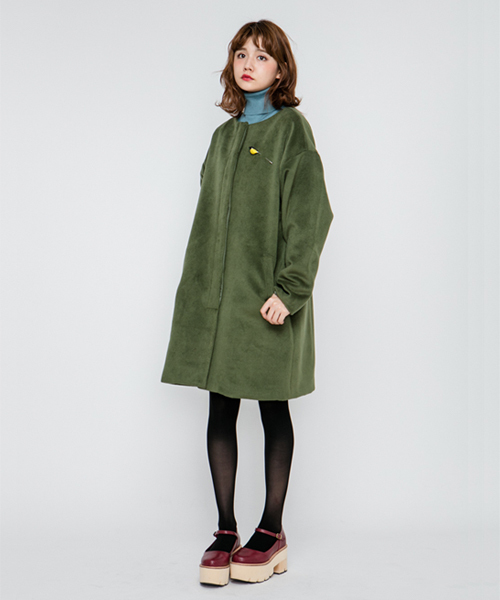 merry jenny（メリージェニー）の「ブローチノーカラーコート（その他