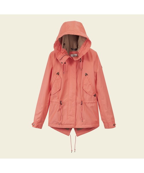 AIGLE（エーグル）の「透湿防水 レトロスター ジャケット（ブルゾン・レディース・ブルー/ベージュ/ピンク/ダークネイビー/レッド/オフホワイト・38/36/40）」の10枚目の写真