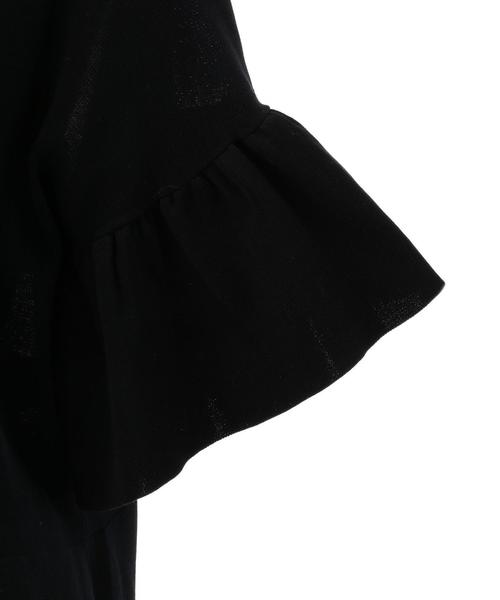 Drawer ドゥロワー】Vネック ウールプルオーバー フレアスリーブ