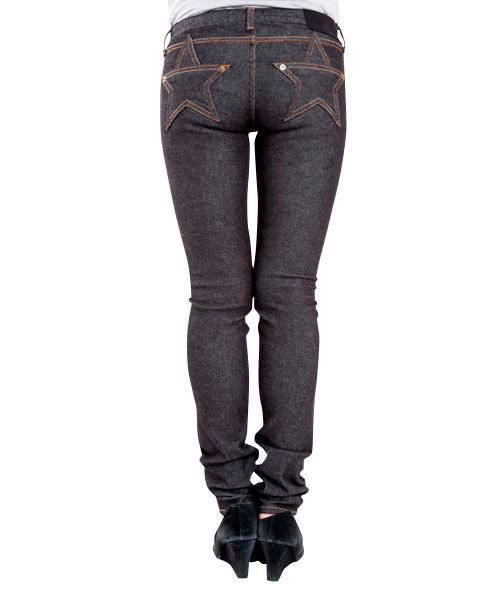 X-girl（エックスガール）の「STAR POCKET JEAN（デニムパンツ・レディース・ブラック/インディゴブルー・24inch/25inch/26inch/27inch）」の5枚目の写真