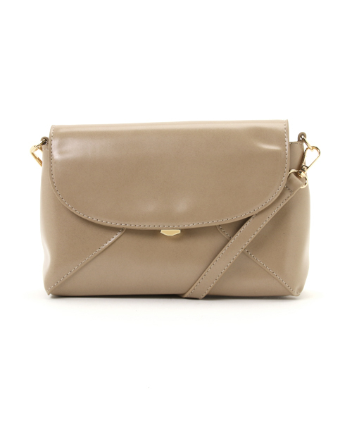 PLAIN CLOTHING（プレーンクロージング）の「Fレザーミニショルダーバッグ【PLAIN CLOTHING】（ショルダーバッグ・レディース・ブラック/ライトグレー/ベージュ・FREE）」の9枚目の写真