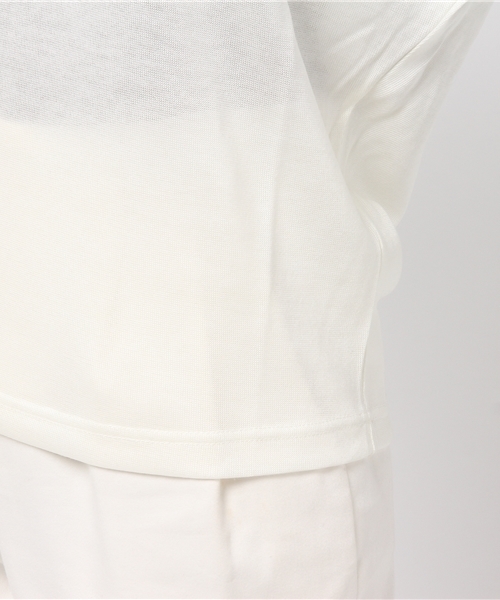 un dix cors(アンディコール)の「変形プルオーバー(Tシャツ/カットソー・レディース・サックスブルー/ホワイト/ネイビー/ベージュ・フリ-)」の10枚目の写真