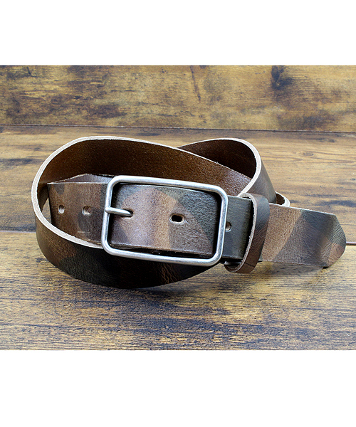 Up Start アップスタート の イタリアンヴィンテージレザーシンバックルベルト35mm ベルト Wear