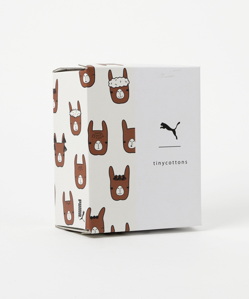 PUMA × tinycottons （プーマ x タイニーコットン）の「PUMA X TC BASKET NUBUCK INF (KIDS)（スニーカー・キッズ・グレー/アイボリー・13cm/14cm/15.0cm/16.0cm/12cm）」の7枚目の写真