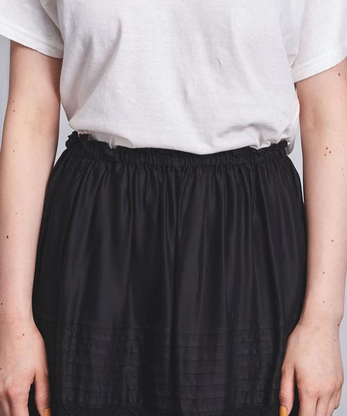UNITED ARROWS（ユナイテッドアローズ）の「SFL ピンタック レースマキシスカート ◆（スカート・レディース・ホワイト/ブラック・FREE）」の8枚目の写真