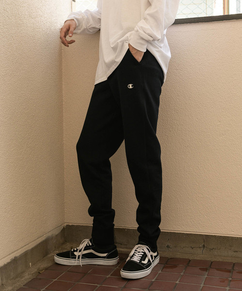 Champion(チャンピオン)の「【Champion】チャンピオン ジョガーパンツ フリース パンツ(その他パンツ・メンズ・ブラック/グレー/チャコール・M/L/S)」の1枚目の写真