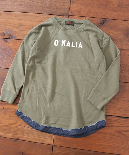 CUBE SUGAR（キューブシュガー）の「やわらか裏毛クルー（スウェット・レディース・ホワイト/カーキ/ブルー/チャコール・M）」の12枚目の写真