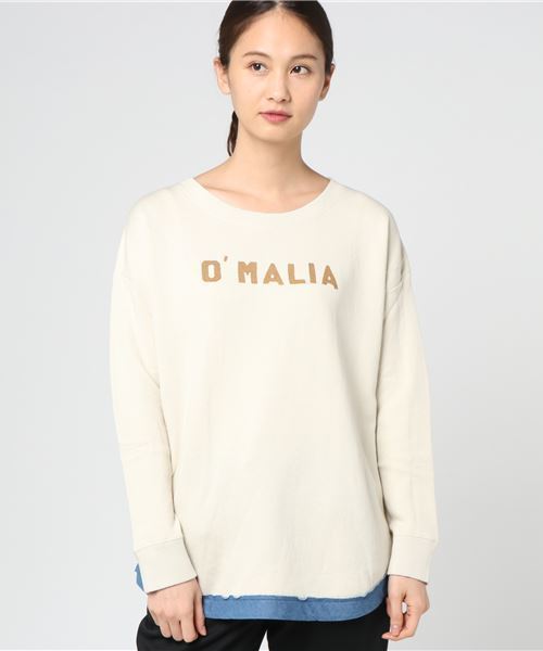 CUBE SUGAR（キューブシュガー）の「やわらか裏毛クルー（スウェット・レディース・ホワイト/カーキ/ブルー/チャコール・M）」の18枚目の写真