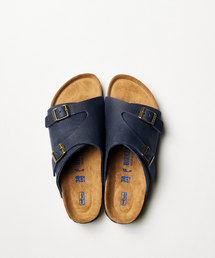 BIRKENSTOCK | 18SS新作◆ZURICH/チューリッヒ ヌバックレザー ソフトフットベッド （MEN）(サンダル)