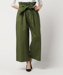 ottilie | リボン付ハイウエストワイドパンツ(その他パンツ)