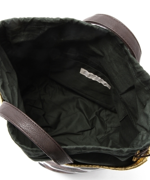 BEAUTY&YOUTH UNITED ARROWS(ビューティーアンドユースユナイテッドアローズ)の「BYSF レオパード×パイピング キンチャクトートバッグ ▽ ◆(トートバッグ・レディース・ピンク/ロイヤルブルー/シルバー/ゴールド/レッド/ケリー・フリー)」の12枚目の写真