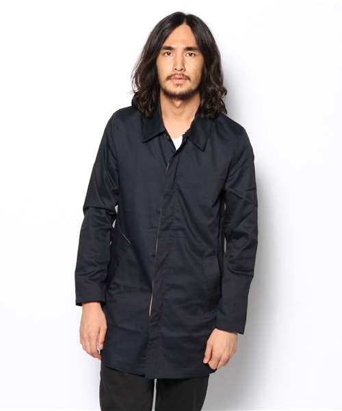 WEGO（ウィゴー）の「WEGO/ステンカラーコート（ステンカラーコート・メンズ・ブラック/ベージュ/ネイビー/オレンジ・MEDIUM/LARGE）」の6枚目の写真